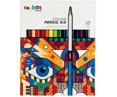 Spalvoti pieštukai CARIOCA Plus 4.0 18 spalvų