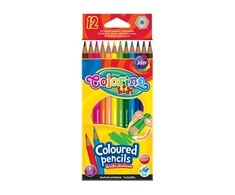 Spalvoti pieštukai COLORINO KIDS, 12 spalvų