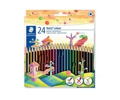 Spalvoti pieštukai STAEDTLER NORIS COLOUR 185, 24 spalvos