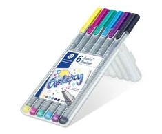 Spalvoti rašikliai STAEDTLER Galaxy, 0,3 mm, 6 vnt.