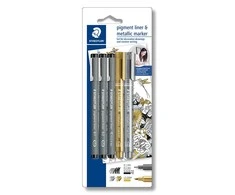 Staedtler Rašiklių ir žymeklių rinkinys PIGMENT LINER 308/8323