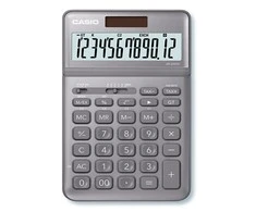 Stalinis skaičiuotuvas CASIO JW-200SC, blizgi pilka sp.