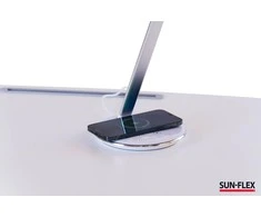 Stalinis šviestuvas SUN-FLEX®QLITE™ su belaidžiu telefonu įkrovikliu, baltas