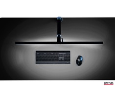 Stalinis šviestuvas SUN-FLEX®SCREENLITE, ekranui apšviesti, juodas