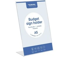 Stovas dokumentams Europel Bugdet, L forma, A5 dydžio