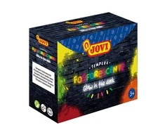 Guašas tempera šviečiantys tamsoje dažai JOVI, 35 ml, 4 spalvos