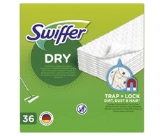 Swiffer Sweeper sausos šluostės, papildymas 36vnt