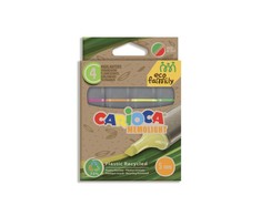 Teksto žymekliai CARIOCA kirsta galvute, ECOFAMILY MEMOLIGHT, 5 mm, 4 vnt.