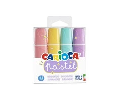 Teksto žymekliai CARIOCA Pastel, 4 vnt.