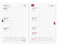 Timer Kalendorius 18 MĖNESIŲ Liepa 2025- Gruodis 2026, juodos sp.