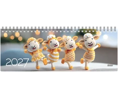 Timer Kalendorius MEMO Dancing Queens 2027, 290 x 110 mm, kartoninis