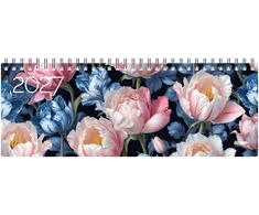 Timer Kalendorius MEMO Tulips 2027, 290 x 110 mm, kartoninis