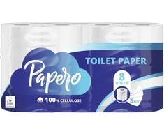 Tualetinis popierius PAPERO, 3 sluoksnių, 8vnt