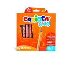 Kreidelės mažyliams CARIOCA BABY 3in1 1+, 10 vnt.