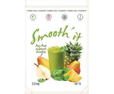 Užšaldytas vaisių kokteilis SMOOTH'IT, žalias, 2,5kg