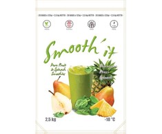 Užšaldytas vaisių kokteilis SMOOTH'IT, žalias, 2,5kg