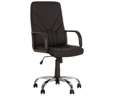 Vadovo kėdė NOWY STYL MANAGER Tilt CHR68, dirbtinė oda, ECO-30 juoda