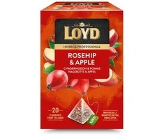 Vaisinės arbatos gėrimas LOYD HORECA erškėtrožių ir obuolių skonio, piramidės, 20 x 2g
