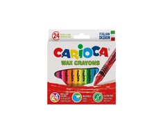 Vaškinės kreidelės CARIOCA 24 spalvos, nuplaunamos