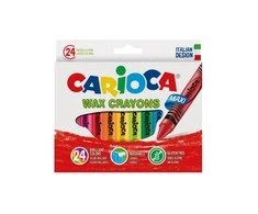 Vaškinės kreidelės CARIOCA Maxi, 24 vnt.