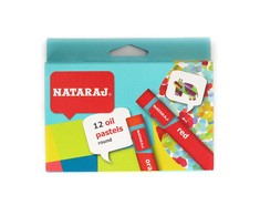 Aliejinės kreidelės NATARAJ, 90 mm ilgio, 24 spalvos