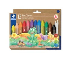 Vaškinės kreidelės STAEDTLER Noris Junior, 12 vnt.