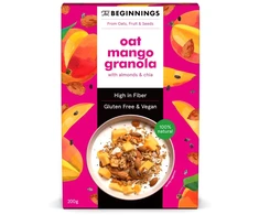 Veganiška avižinė granola THE BEGINNINGS, su mangais, 200 g
