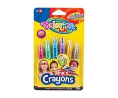 COLORINO KIDS veido dažai Metallic, 6 spalvos, 65917PTR