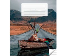 Victor Stationery Ou Sąsiuvinis linijomis, 36 lapai. Vidinių lapų gramatūra – 90 g/m2.