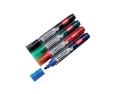 Baltos lentos žymekliai NOBO Liquid Ink, 6 vnt., įv. spalvų