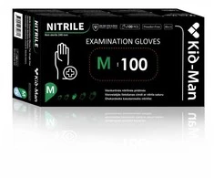 Nitrilinės juodos pirštinės Kid-Man M 100 vnt