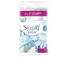 Gillette Vienkartiniai skustuvai VENUS Simply2 4+2 vnt.