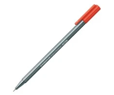 Vienkartinis rašiklis STAEDTLER TRIPLUS FINELINER 334, 0,3 mm, raudona