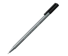 Vienkartinis rašiklis STAEDTLER TRIPLUS FINELINER 334, 0,3 mm, juoda