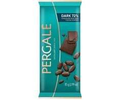 Vilniaus Pergale Šokoladas PERGALĖ, juodasis, 72%, 85 g