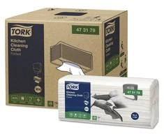 Virtuvinės šluostės TORK W4, baltos, 75 vnt. 473179