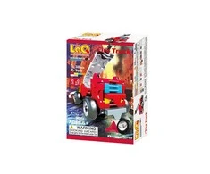Yoshiritsu Japoniškas edukacinis konstruktorius LAQ Hamacron MINI FIRE TRUCK, nuo 5 m.