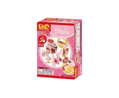 Yoshiritsu Japoniškas edukacinis konstruktorius LAQ SWEET COLLECTION Mini Rožinė, nuo 3 m.