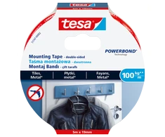 Ypač stipri dvipusė tvirtinimo juosta TESA Powerbond Ultra Strong, 19mm x 5m