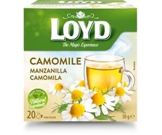 Žolelių arbata LOYD, ramunėlių skonio, 20 x 1,5 g