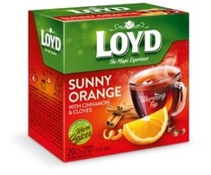 Žolelių ir vaisių arbata LOYD, apelsinų cinamono ir gvazdikėlių skonio, 20 x 2g