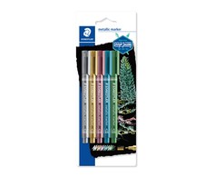 Žymeklis STAEDTLER Metallic, 5 vnt., įvairių sp.