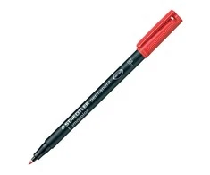 Žymeklis STAEDTLER OHP LUMOCOLOR 317/318, 0,6 mm, RAUDONA
