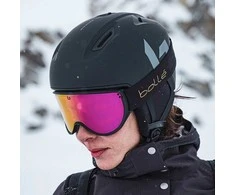 BOLLE ATMOS MIPS Juodas Matte slidinėjimo šalmas (Dydis: 55-59cm)
