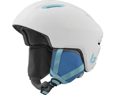 BOLLE ATMOS YOUTH Baltas Mėlyna Matte vaikiškas slidinėjimo šalmas (Dydis: 52-55cm)