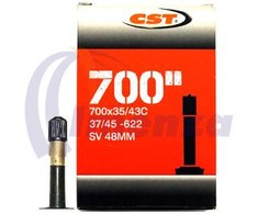CST A-V 48mm dviračio kamera 700x35/43C Schrader ventilis
