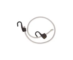 Masterlock Reguliuojamo ilgio sustiprinta tvirtinimo guma su kabliukais, 15-100cm, plieno kabliukas dengtas plastiku, pilka