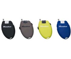 Master Lock Masterlock Universali ergonomiška trosinė spyna su 3 skaičių užraktu, 0,7m (Dydis: Juoda)