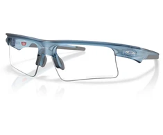 OAKLEY BISPHAERA Matte Trans Stonewash/Clear to juodas iridium photochromic sportiniai akiniai