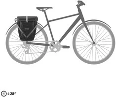 Dviračio krepšys ORTLIEB Back-Roller Plus, juodas, 23 l